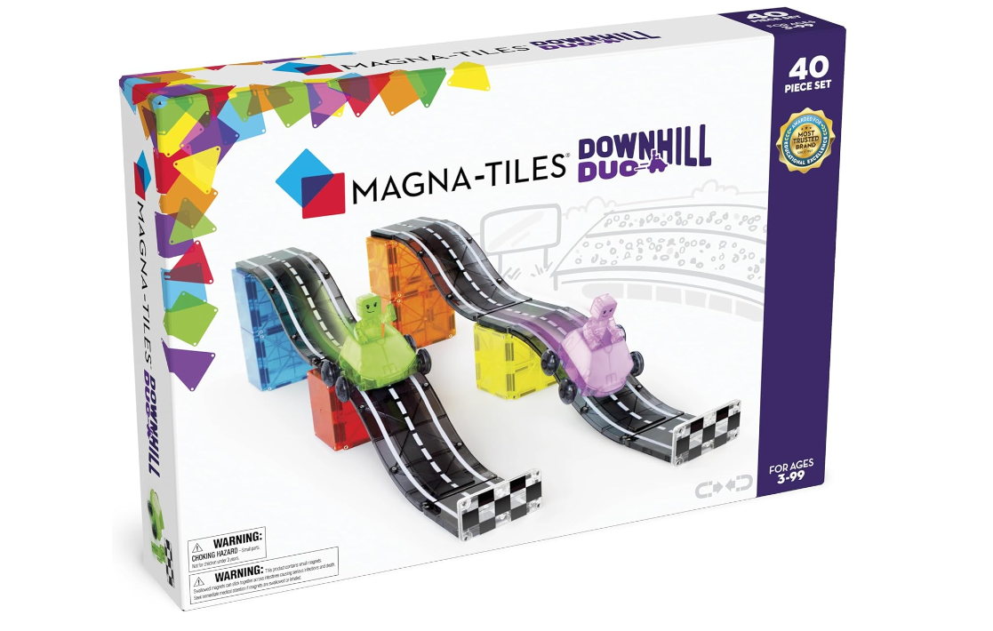 MAGNA-TILES Downhill Duo 40-Piece Magnetic Construction Set
