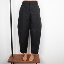 MOSCHINO BOUTIQUE Relaxed Loose Cargo Chino Black Trousers Pants Size USA 12 XL