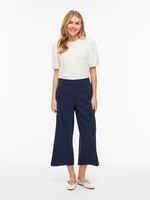 Vifall O-Neck Top 2/4 ÄRmel Damen, Schwarz, Baumwolle, Modell Noos