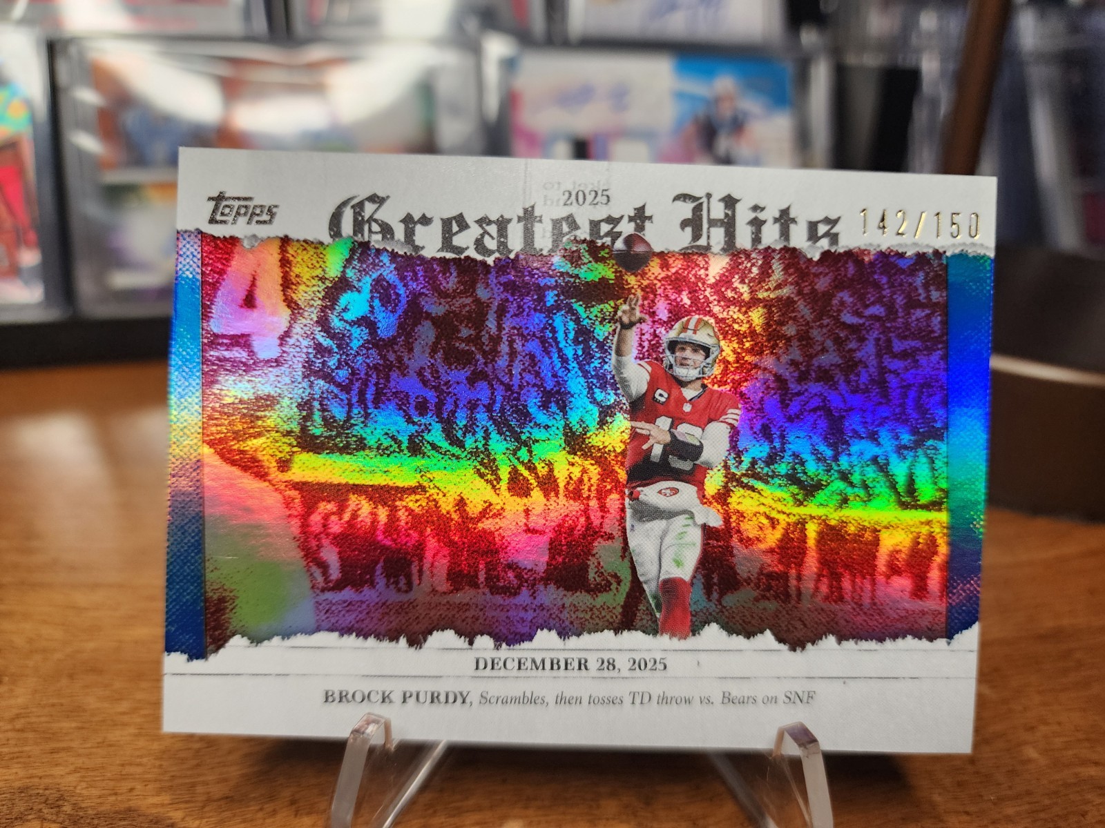 Topps 2026 Greatest Hits Brock Purdy  Insert #25GH-BP 142/150