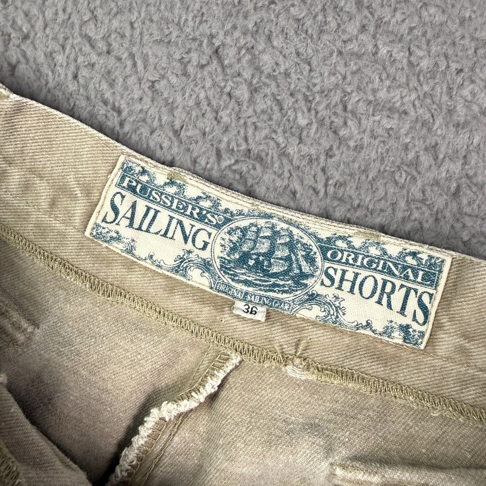 Pantalones Cortos Pussers Indias Occidentales Originales Vela Yate De Colección Para Hombre 36 Carga 4" Foto 4 de 4