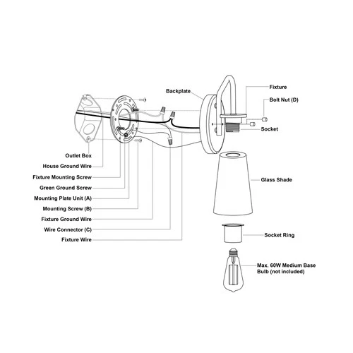 Vaxcel Lighting W0441 Beverly 5"W Vanity Light - Black - Picture 2 of 8