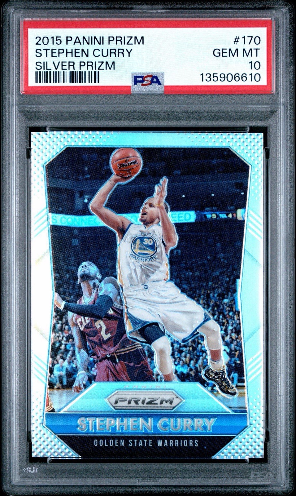 2015 PANINI PRIZM STEPHEN CURRY SILVER PRIZM NO. 170 PSA 10 WARRIORS