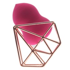 Makeup Sponge and Holder Set, Latex Free Rose Gold 