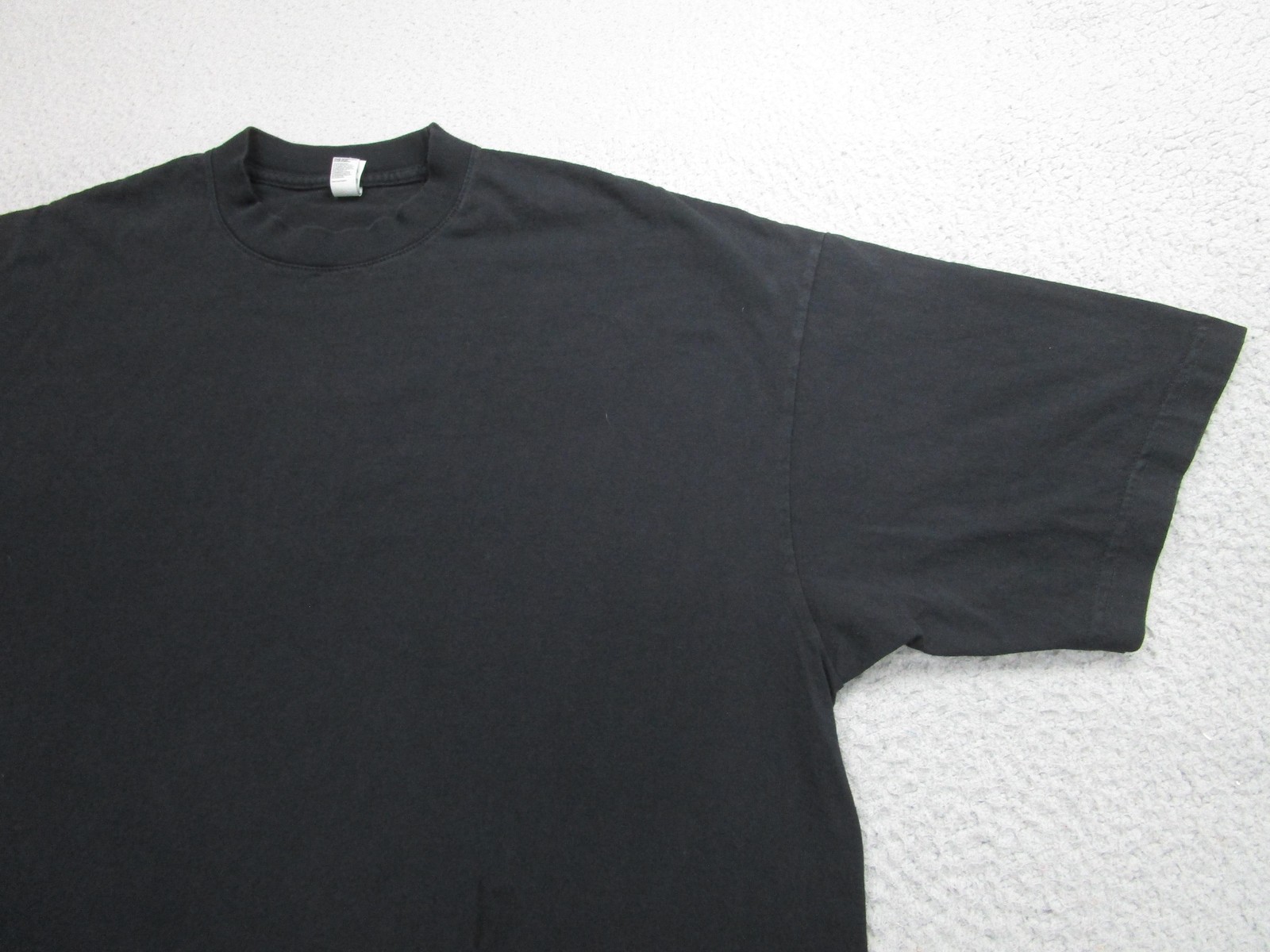 Los Angeles Apparel Shirt Mens Extra Large Black 6.5 Ounce Garment Dyed Made USA