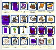 Webkinz Virtual furniture please leave note in reply to seller with username