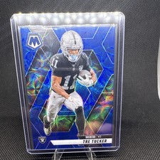 2025 Panini Mosaic Tre Tucker Prizm #218 Las Vegas Raiders Football Card
