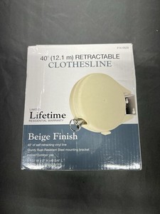 Designer's Image Retractable Clothesline Heavy Duty Retracting Clothes Line 40'