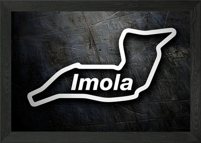 Formel 1 Rennstrecke lmola gerahmtes Wandbild Poster Leinwanddruck Bild
