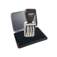 Trodat Datumsstempel 1014 Dater Stempel Monate in Ziffern, 4 mm + Stempelkissen