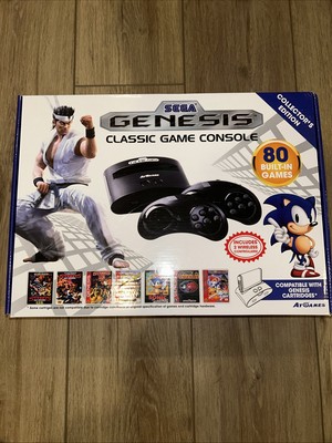 Sega Genesis Classic Console At Games FB200R-80M 80 Games Wireless  Controllers