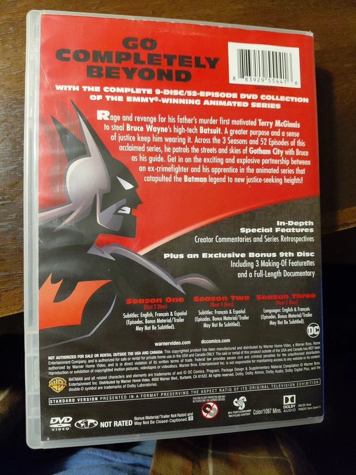 Batman Beyond The Complete Series; DVD; RD DES. Foto 2 de 4