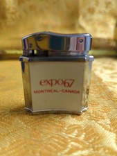 VINTAGE CIGARETTE  LIGHTER  1967 MONTREAL CANADA EXPO Made In Japan Rare 1963