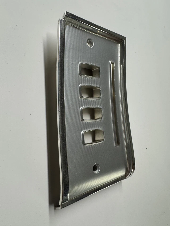 Plymouth B-body Fury Belvedere 1964 cubierta del interruptor de calefacción restaurada re cromo Foto 4 de 4