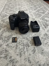 Sony Alpha a3000 20.1MP Digital Camera Black w/ SEL 18-55mm Lens Tested Works