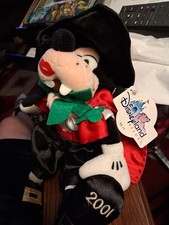 Vintage NWT 2001 Disney DON JUAN GOOFY 9" Beanbag Plush Toy Collectible