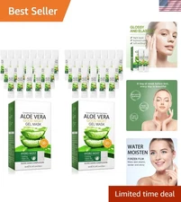 40 Individual Aloe Sleeping Masks - Hydrating, Anti-Aging, Travel-Friendly