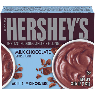 Hershey's Milk Chocolate Instant Pudding Mix 3.95 oz Quick Delicious Dessert