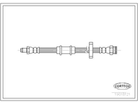 Corteco Flexibles Vorderbremsrohr Geeignet FüR Fiat Panda (141) 1980-2003