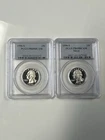 1996-S Silver & 1996-S Clad Proof Washington Quarter 25c PCGS PR69DCAM Frosty