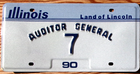 Item photo. Show Listing Details page. Listing 1990 Illinois License Plate Number 7 Tag
