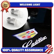 2PCS Colour Ghost LED Door Step Courtesy Shadow Lights For ATS SRX XT5 XTS CT6