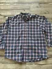 Ariat Pro Series Shirt Mens XL Red/Blue Plaid Long Sleeve Button Front Western