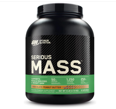 Optimum Nutrition Serious Mass Chocolate Peanut Butter 6lb Weight Gainer Protein