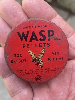 VINTAGE ICI WASP AIR PELLET TIN .177 200 ELEY