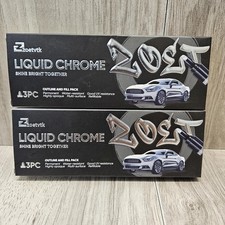 New Lot of 2 Zoetvk Liquid Chrome Outline Fill Pack 3 Piece Multi-Use Markers
