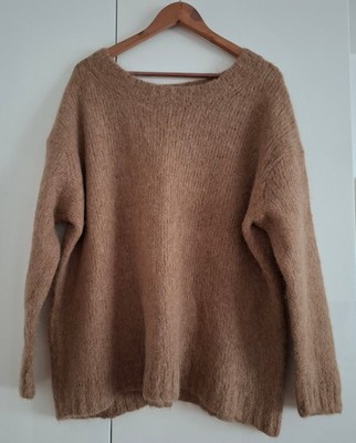 Peruvian Connection Pullover, Alpaka / Wolle, hellbraun / beige, Gr. XL