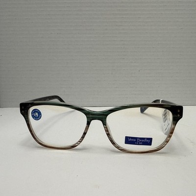NEW VERA Bradley Readers Reading Glasses JULIEIN Fresh Cut Floral Green  +2.50