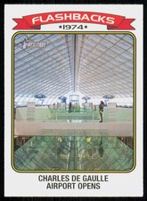 2023 Topps Heritage News Flashbacks Charles de Gaulle Airport Opens #NF-5