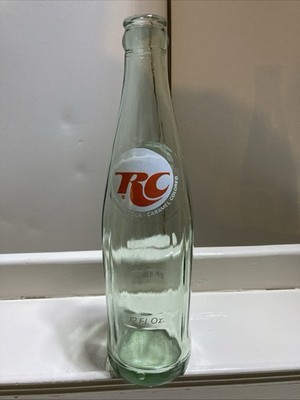 Royal Crown Cola 1970 12oz Soda Bottle Green Glass ACL
