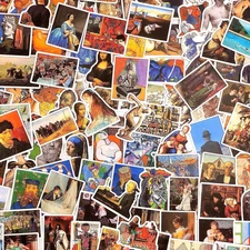 Aspcsmomt 104 Pcs Famous Art Painting Stickers Pack,Aesthetic Stickers for Lapto