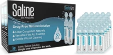 Shusher Care Saline Solution Sterile - 50 Ampoules Box 💦 EXP 03/2028 💦