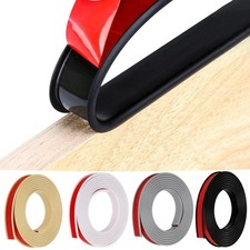 U-Shape Edge Banding, HeiPen 16.4ft Self Adhesive Rubber 20mm 5m, Black