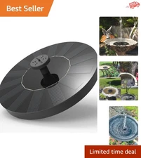 Solar-Powered Fountain Pump for Gardens - Adjustable Height & 4 Spray Options