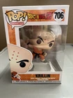 Funko Pop! Vinyl: Dragon Ball - Krillin with Destructo Disc #706 W/ Protector