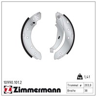 Zimmermann Bremsbacken Satz 203Mm Hinten Passend FüR CitroËN C15 Saxo Xsara Zx D