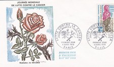 FRANCE 1970 FDC LUTTE CONTRE LE CANCER YT 1636