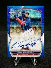 2023 Topps Bowman Chrome Ambioris Tavarez Autograph Blue Mojo /150 #BMA-AT