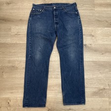Vintage Levis 501 Jeans Mens 40x33 Blue Medium Wash Button Fly XX Denim 90s Y2K