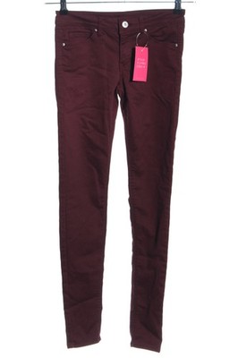 H&M DIVIDED Skinny Jeans Damen Jeans Gr. DE 34 rot Casual-Look