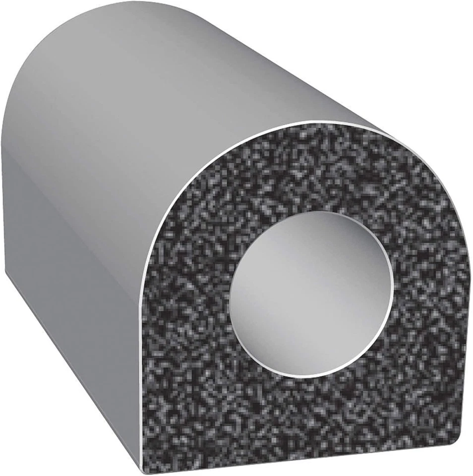 D-Shaped Rubber Seal with Pressure Sensitive Adhesive – 0.5” x 100ft for Boats - Image 2 of 3