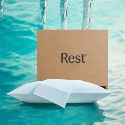 REST Evercool+ Cooling Pillow Cases Standard - 2 Pillowcase Silky Blue