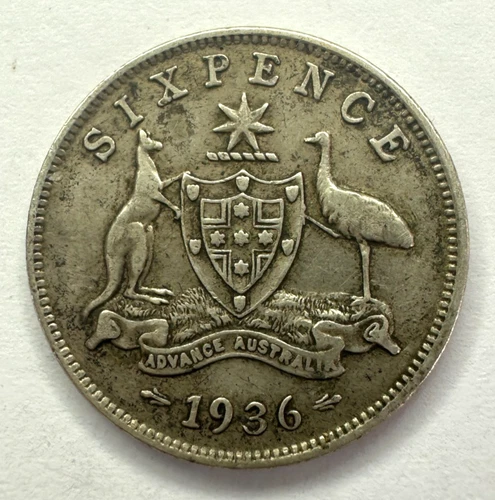 1936 Australia Sixpence — photo from the most recent tracked eBay sale