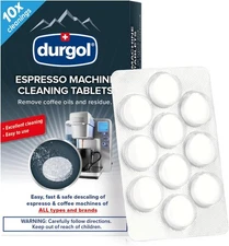 Durgol Espresso Machine and Coffee Maker Cleaning 10 Count (Pack of 1) 
