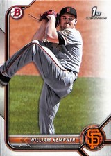 2022 Bowman Draft #BD-3 William Kempner San Francisco Giants 1st Bowman