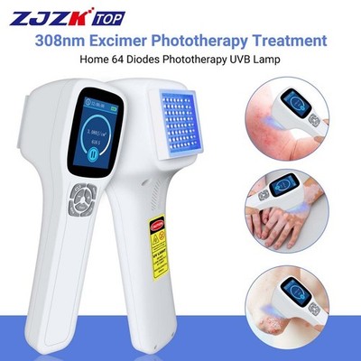 308nm UVB Excimer Phototherapy Device LCD Dose Control for Body Spots 64 Diodes
